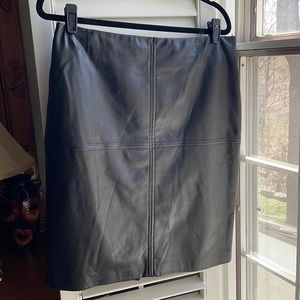 Faux leather skirt